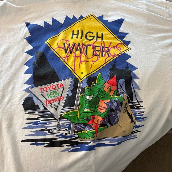 WEBN 90’s Fireworks T-shirt NWOT 2x y2k - Picture 7 of 10